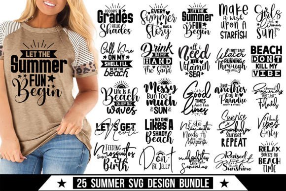 Beach SVG Bundle: Summer Graphics for T-Shirt Designs