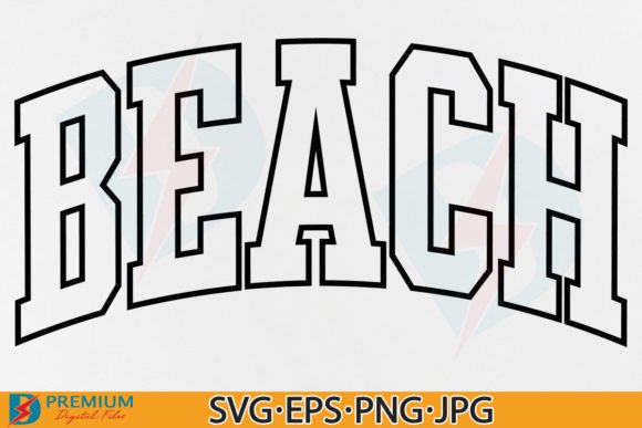 Beach SVG Design Graphics for Summer T-Shirt Designs