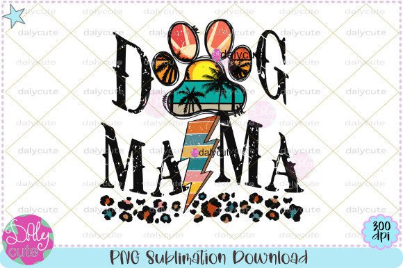 Dog Mama Summer Vibes Graphics for T-Shirt Designs
