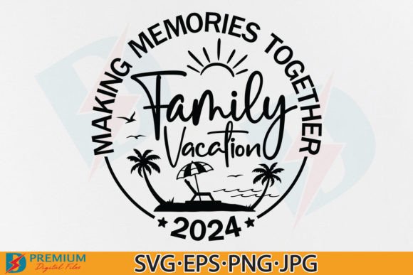 Family Vacation SVG PNG: Summer Trip Graphics for T-Shirt Designs