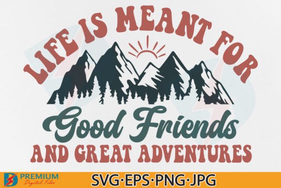Friend Mountain Trip SVG Graphics for T-Shirt Designs