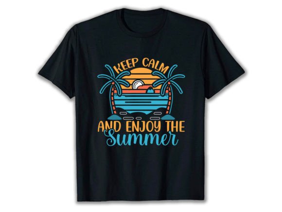 Keep Calm and Enjoy the Summer Graphics & T-Shirt Designs