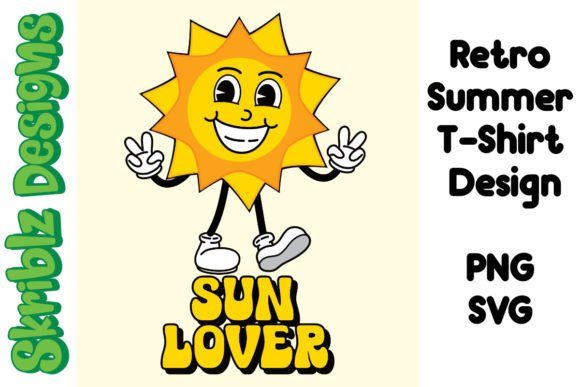 Retro Sun Lover Graphics for T-Shirt Designs