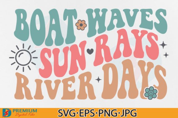 River SVG Graphics for Summer T-Shirt Designs