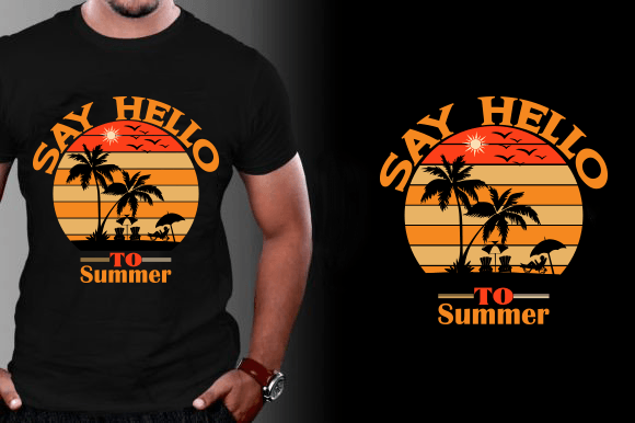 Say Hello to Summer Graphics & T-Shirt Designs