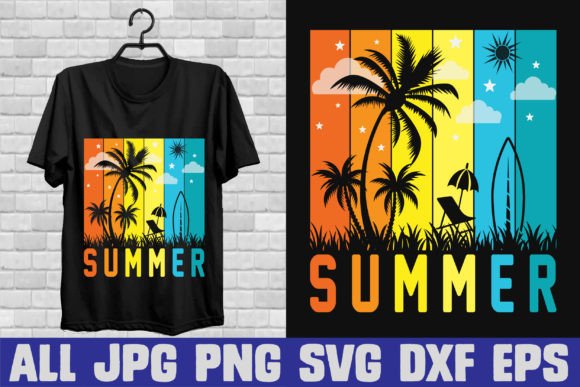 Summer Custom T-shirt Design Vector: Graphics Review