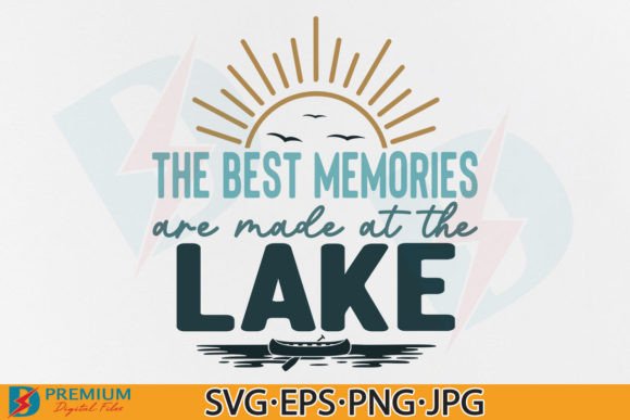 Summer Lake SVG Design: Funny Vacation T-Shirt Graphics