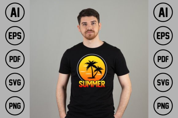 Summer Shirt Graphics: T-Shirt Designs for Crafters
