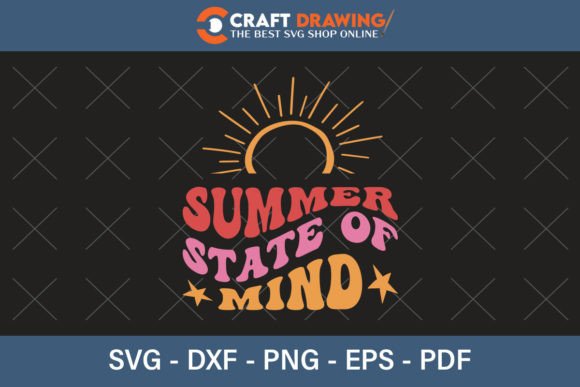 Summer State of Mind Graphics for T-Shirt Designs