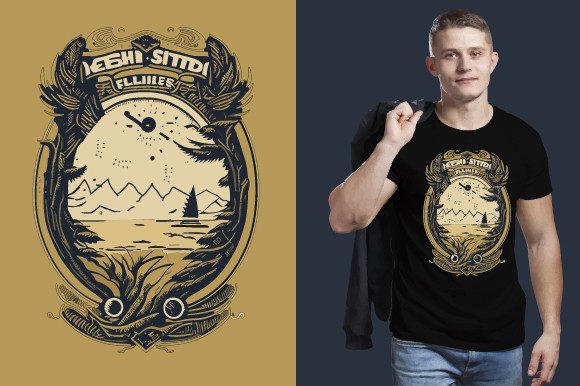 Summer T-Shirt Graphics for Editorial Design