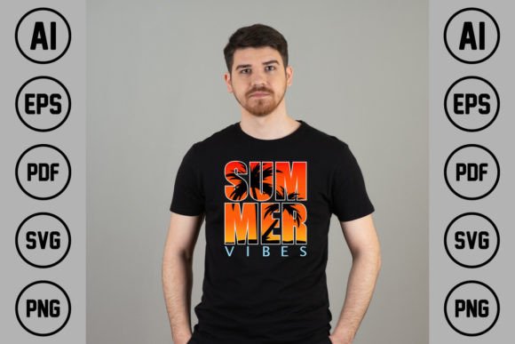 Summer Vibes Style Graphics for T-Shirt Designs