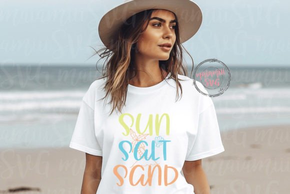 Sun Salt Sand SVG: Summer Graphics & T-Shirt Designs