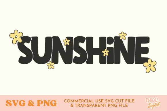 Sunshine Summer SVG PNG: Graphics for T-Shirt Designs